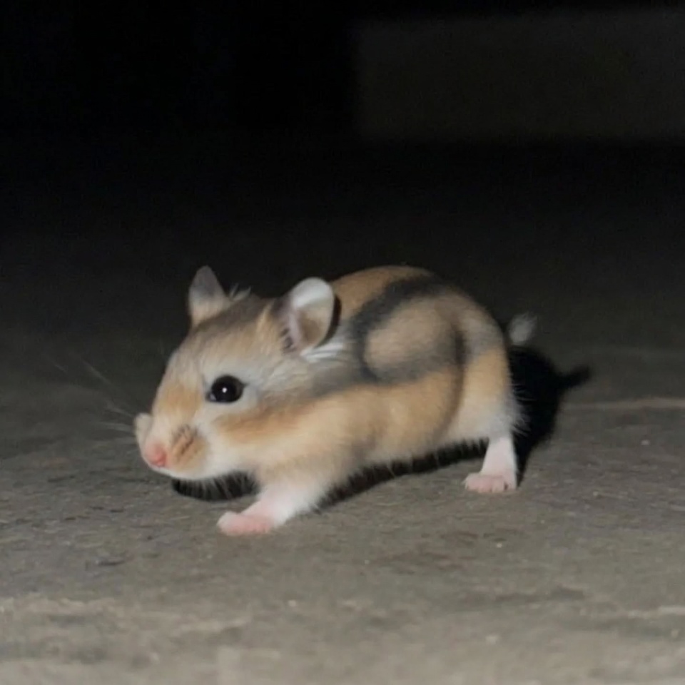 hamster move at night
